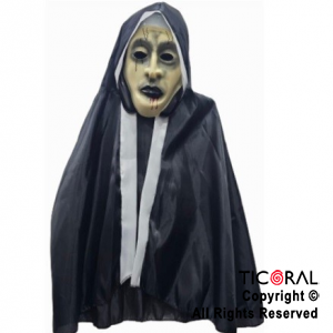 SET LA MONJA CAPA-CAPUCHA-MASCARA x 1